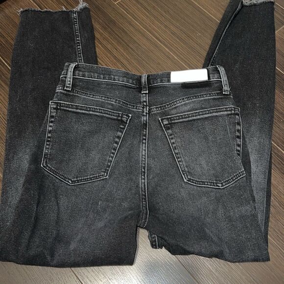 RE/DONE 70s Stove Pipe Jeans in Washed Noir, 27 - Picture 5 of 9